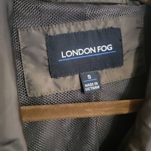 London Fog Green Matalic Shiny Jacket Womens SZ S Nylon - Picture 7 of 7